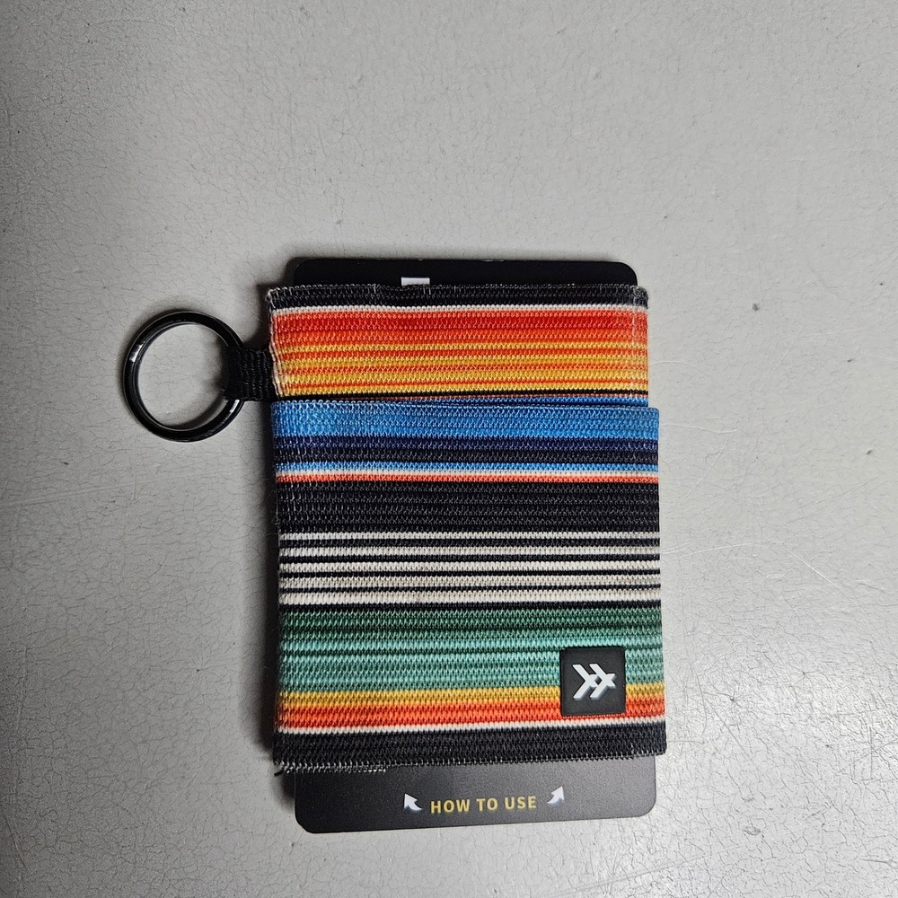Thread Wallets Baja Elastic Card Holder Slim Minimalist Wallet Key Ring New